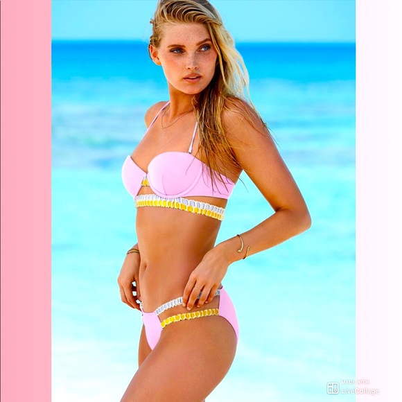 Crochet Trim Orchid Bikini Set - Picture 2 of 6